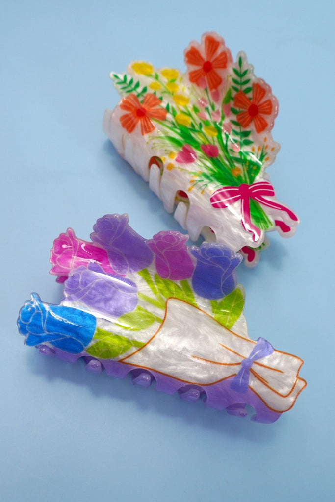 JUMBO FLOWER HAIR CLAW CLIPS | 40H972