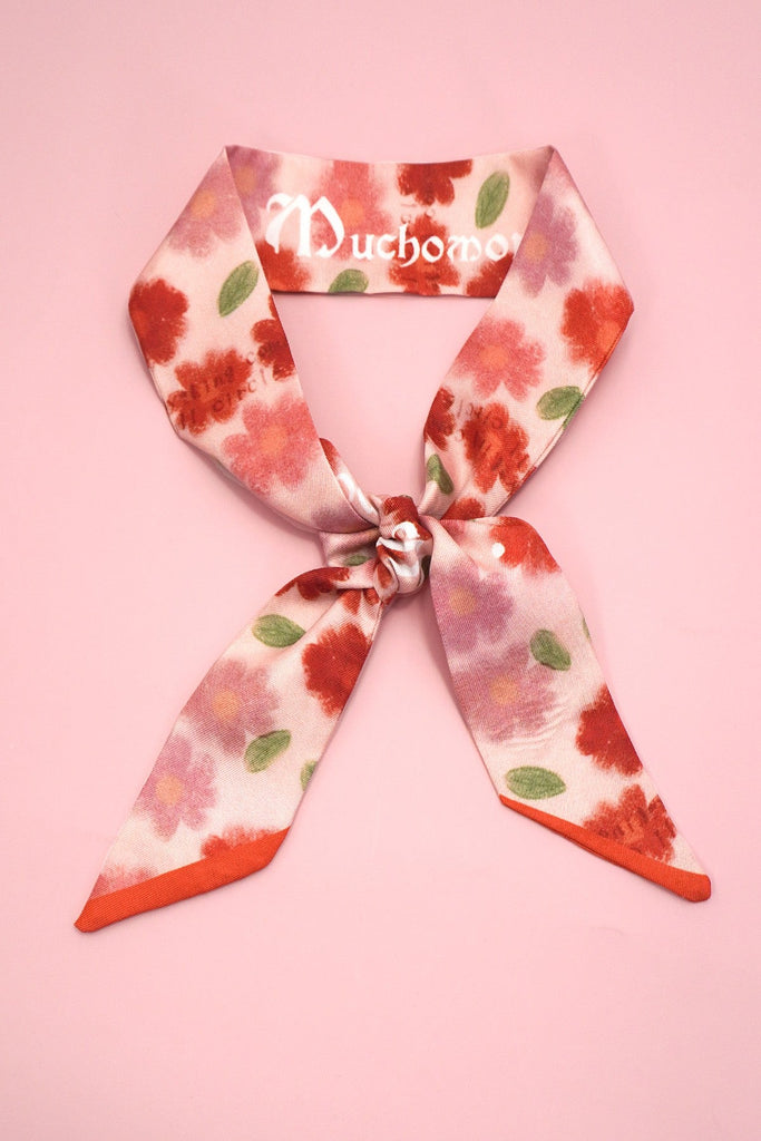 SOFT SILKY SKINNY TWILLY SCARF NECKLACE WRAP | 40SC666