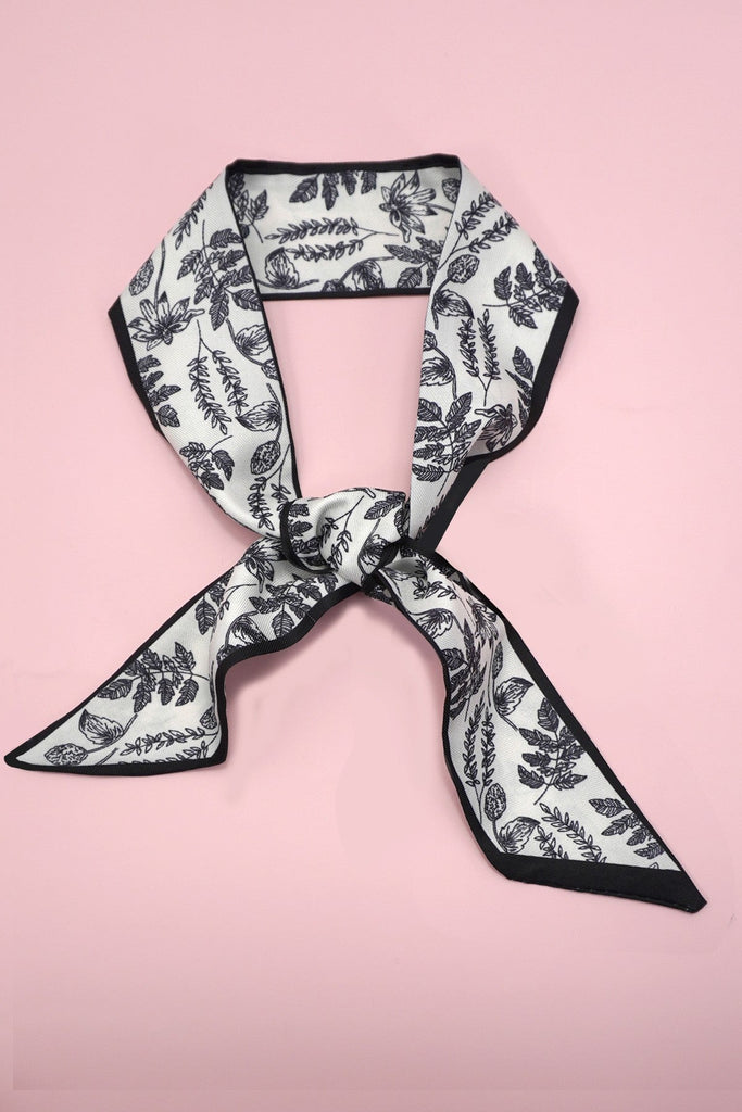 SOFT SILKY SKINNY TWILLY SCARF NECKLACE WRAP | 40SC666