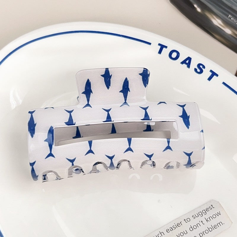 FRESH FISH STYLE RECTANGLE HAIR CLAW CLIPS | 40H976