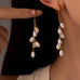 18K STAINLESS STEEL TARNISH FREE PEARL DROP EAR | 40E392