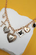 CHARM NECKLACE-VINTAGE HEART CLOVER CROSS | 80N92031