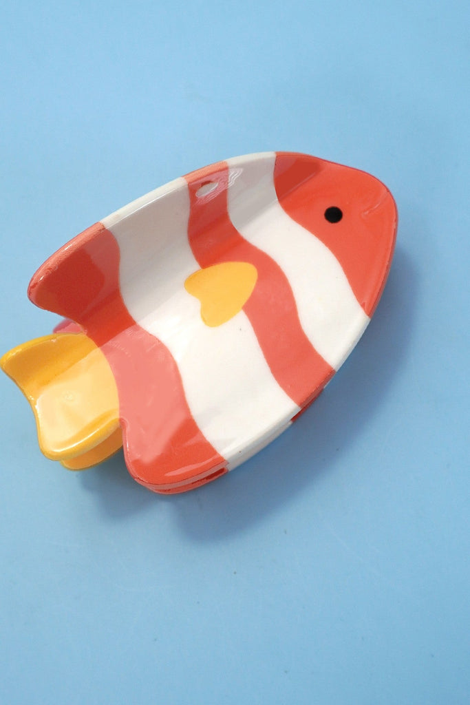 VIBRANT OCEAN SEA FISH HAIR CLAW CLIPS | 40H978