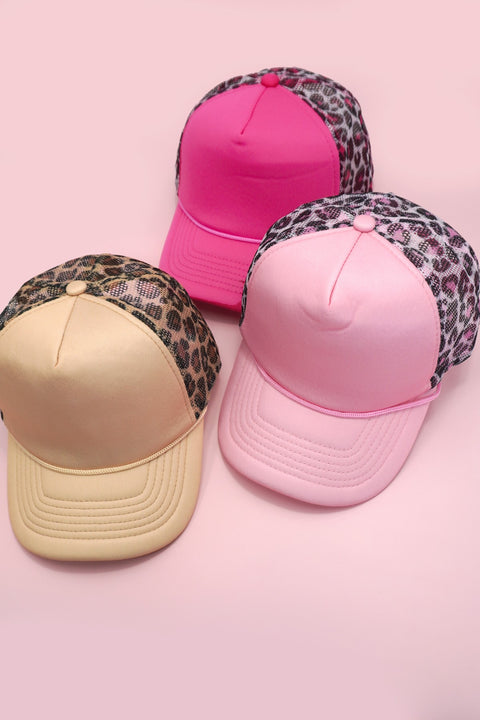 TRUCKER HAT CHECKER FOAM FRONT ANIMAL MESH CAP | 40HW740