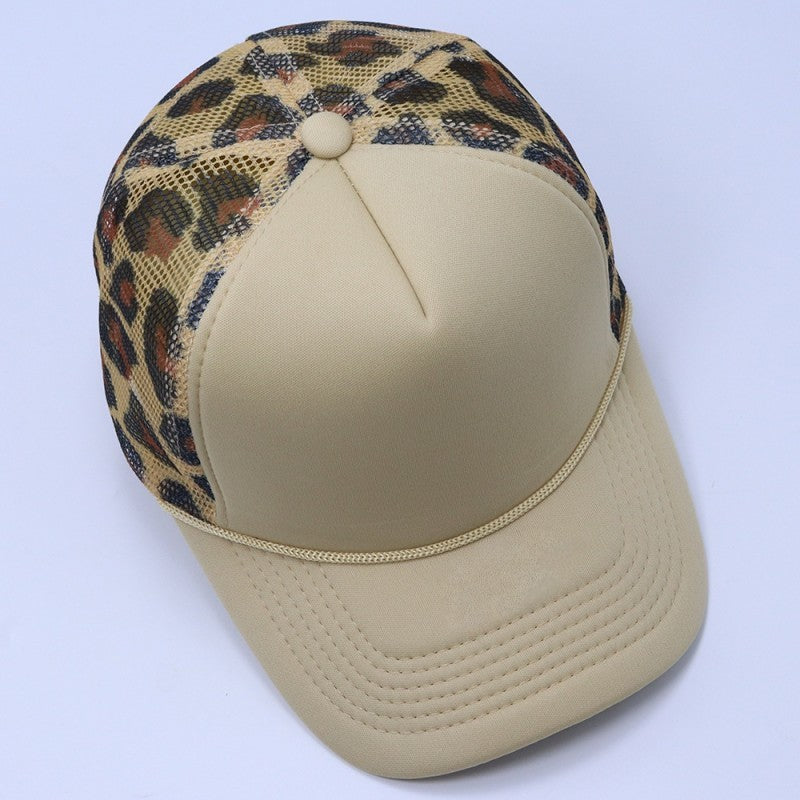 TRUCKER HAT CHECKER FOAM FRONT ANIMAL MESH CAP | 40HW740