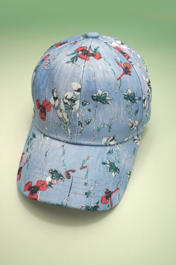 FLORAL JEAN CASUAL BASEBALL CAP | 40HW741