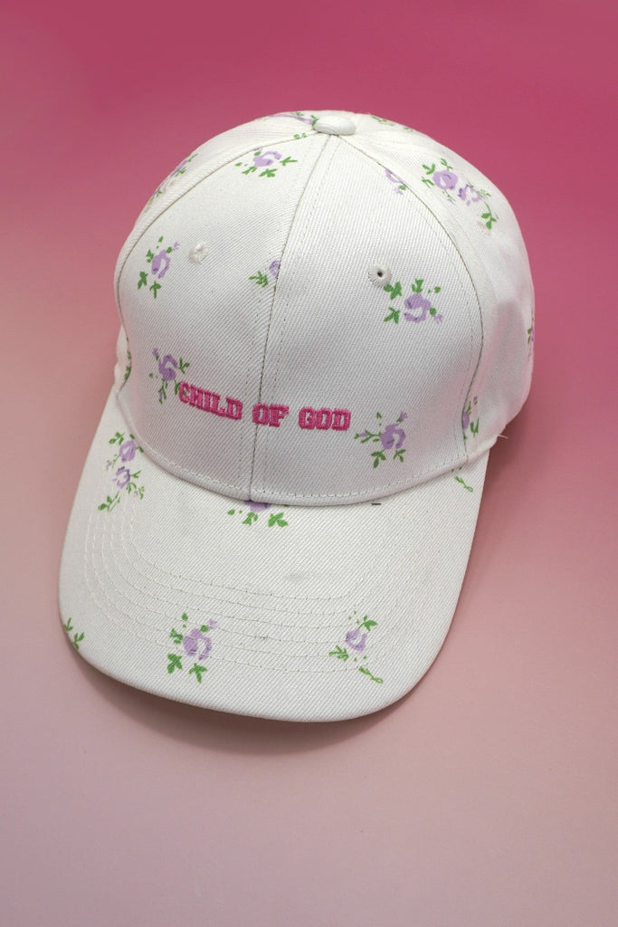 FLORAL CHILD OF GOD CASUAL BASEBALL CAP | 40HW742