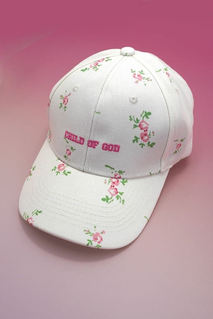 FLORAL CHILD OF GOD CASUAL BASEBALL CAP | 40HW742