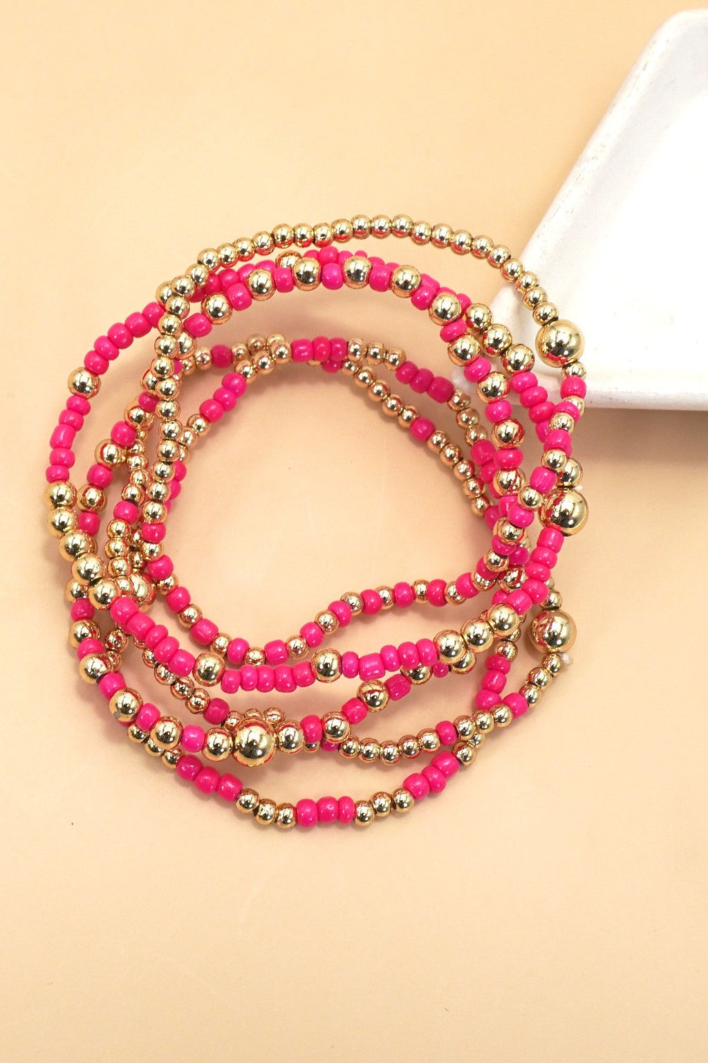 MULTI LAYER BALL CHAIN BEADED BRACELET | 40B5177