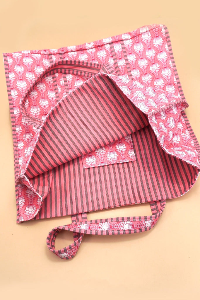 Organic Reversible Quilted Tote Bag | 40P575