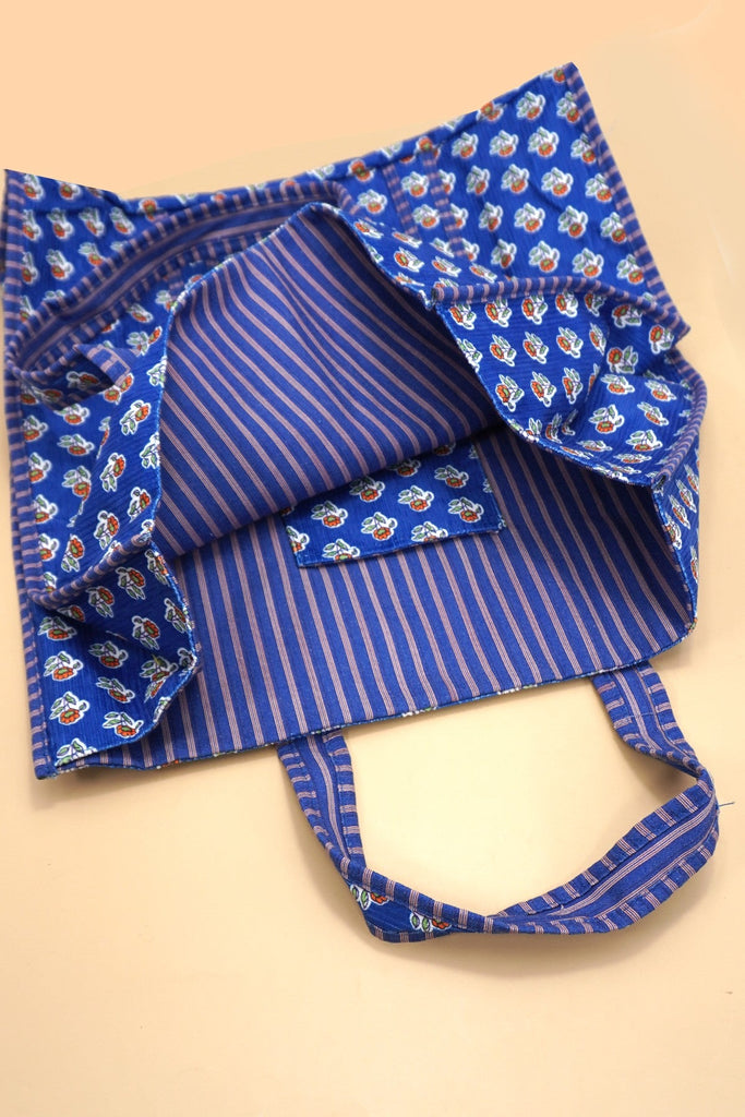 Organic Reversible Quilted Tote Bag | 40P575