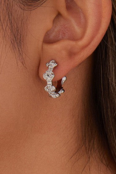 18K STAINLESS STEEL WATERPROOF TARNISH FREE HOOPS | 40E400