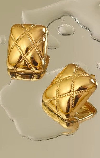 18K STAINLESS STEEL WATERPROOF TARNISH FREE EAR | 40E408