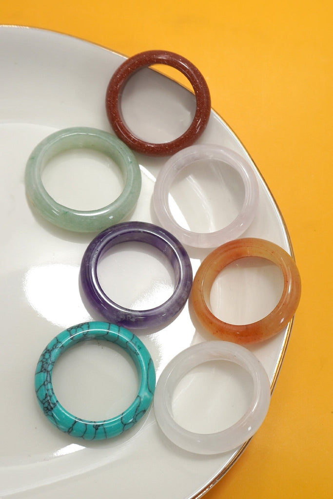 EARTHY NATURAL STONE RINGS | 40R112