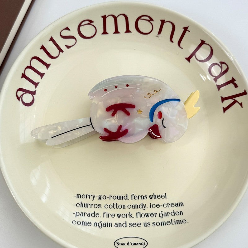 JUMBO VIBRANT BIRD HAIR CLAW CLIPS | 40H989