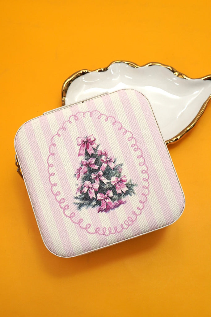 DESIGNED JEWELRY ORGANIZER TRAVEL BOX CASE | 40P566-CHRISTMA