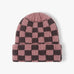 CHECKER SOFT PLUSH BEANIE HAT | 40BN917