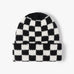 CHECKER SOFT PLUSH BEANIE HAT | 40BN917