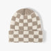 CHECKER SOFT PLUSH BEANIE HAT | 40BN917
