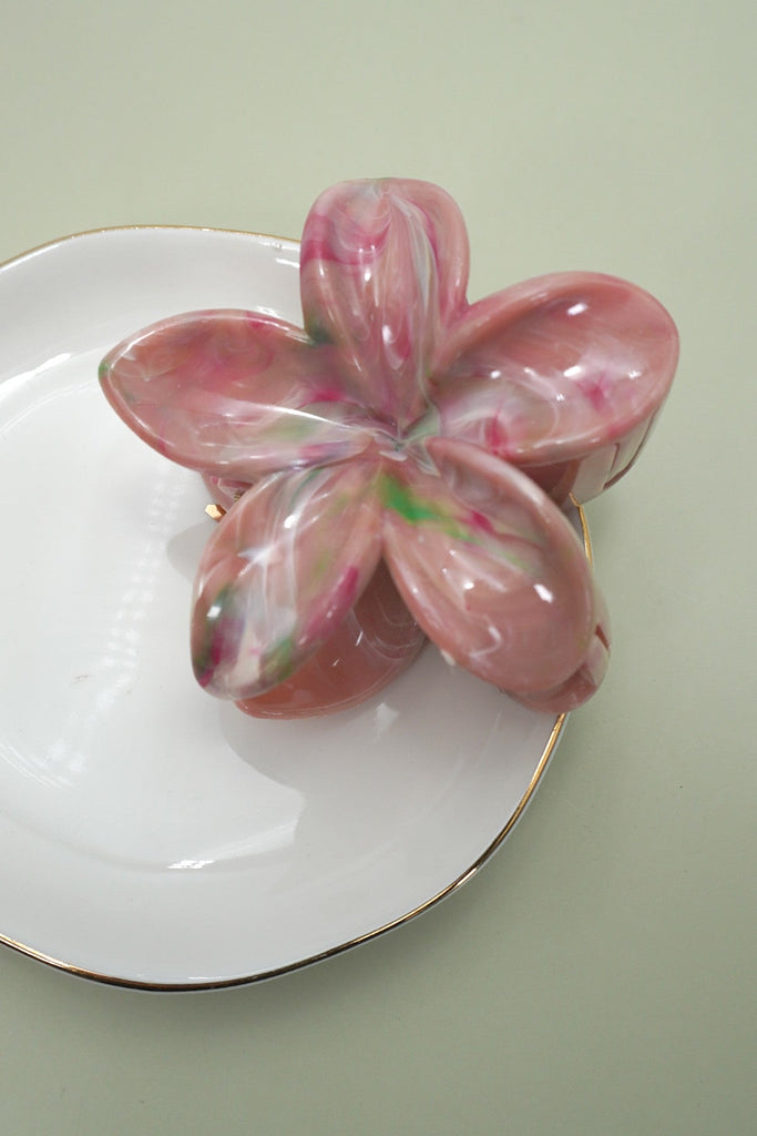 FLOWER POP COLOR HAIR CLAW CLIPS | 40H999