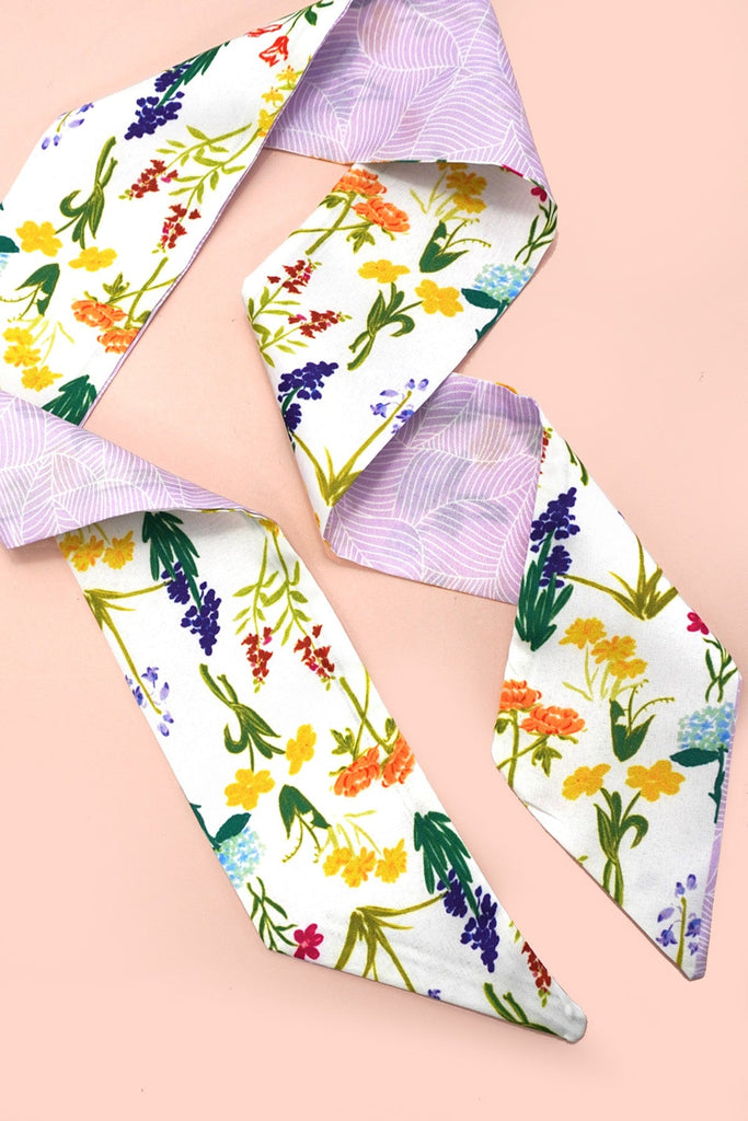 SOFT SILKY SKINNY TWILLY SCARF NECKLACE WRAP | 40SC684