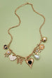 CHARM NECKLACE-HEART BOW PEARL FLOWER | 80N92315