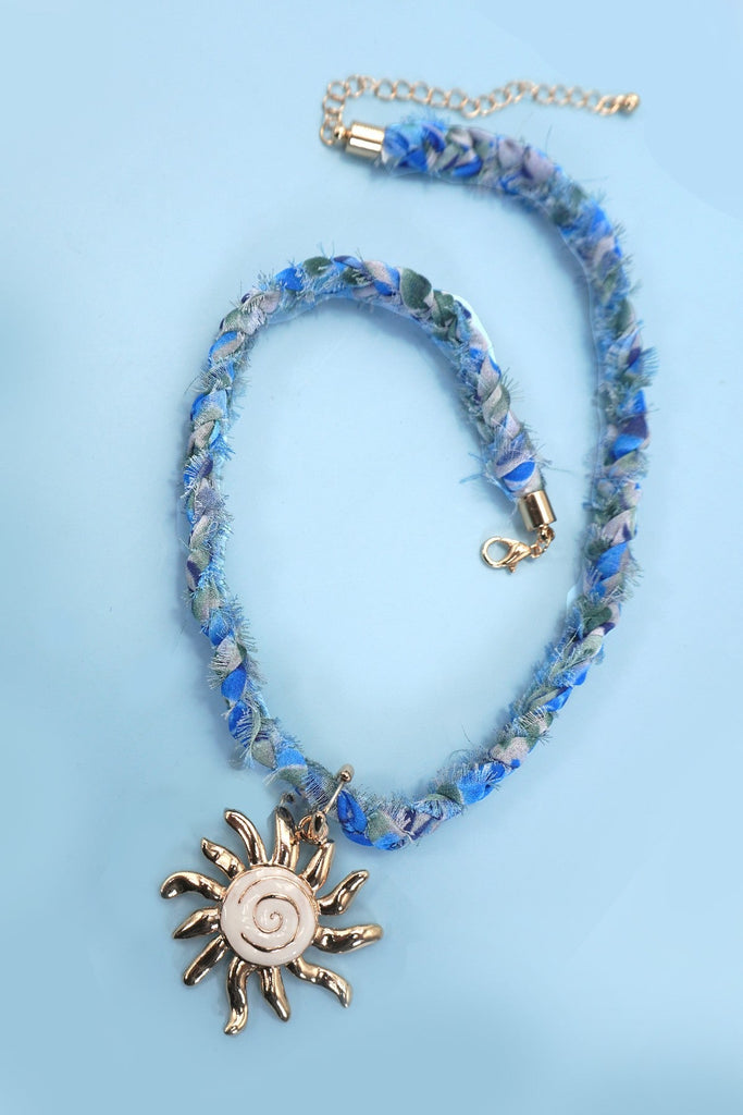 SCARF NECKLACE-INTERCHANGEABLE STARFISH SUN CHARM | 80N92337