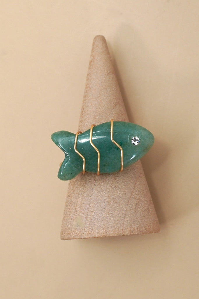 18K STAINLESS STEEL TARNISH FREE STONE RING | 40R132