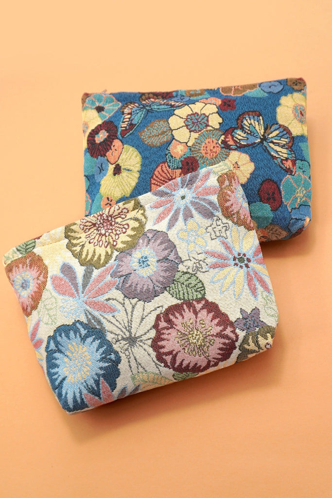 TRAVEL FLORAL COSMETIC MAKEUP POUCH | 40P580