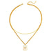 18K STAINLESS STEEL TARNISH FREE SUN NECKLACE | 40NK9589