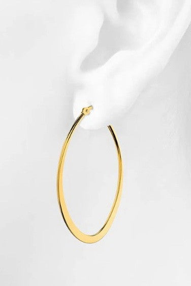 18K STAINLESS STEEL WATERPROOF TARNISH FREE HOOPS | 40E417