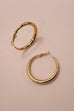 18K STAINLESS STEEL WATERPROOF TARNISH FREE HOOPS | 40E418