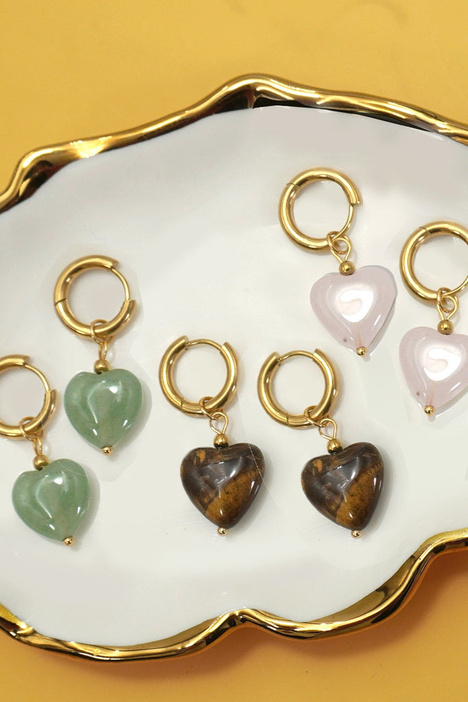 18K STAINLESS STEEL TARNISH FREE DROP EARRINGS | 40E426