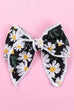 EMBROIDERY FLORAL SHEER BOW RIBBON HAIR CLIPS | 40H1011