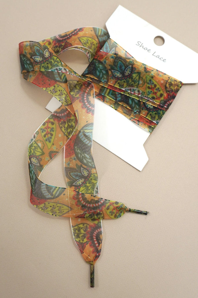 MULTI DESIGN SATIN ORGANZA SHOE LACE | 40SD114