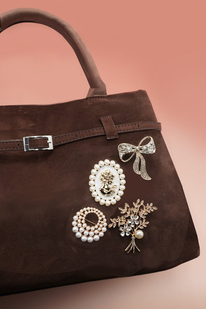 VINTAGE GRADUATED PEARL BROOCH PIN | 80BC056