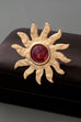 VINTAGE CELESTRIAL SUNBURST BROOCH PIN | 80BC058