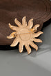 VINTAGE CELESTRIAL SUNBURST BROOCH PIN | 80BC058