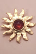 VINTAGE CELESTRIAL SUNBURST BROOCH PIN | 80BC058