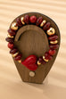 HANDMADE CHUNKY BEADED HEART CHARM BRACELET | 80B1548
