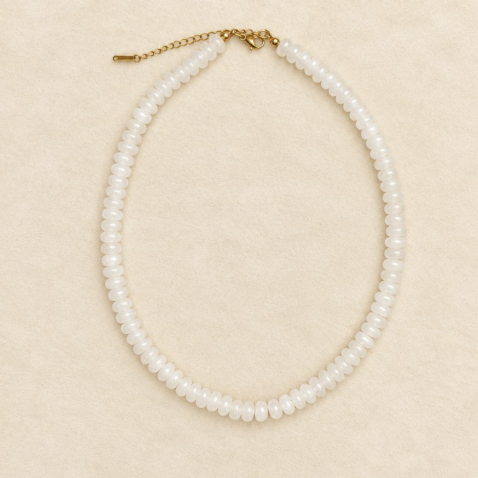 Colorful Rondelle Glass Bead Necklace | 40NK9838