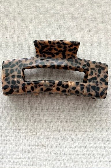 JUMBO ANIMAL LEOPARD PRINT HAIR CLAW CLIPS | 40H1016