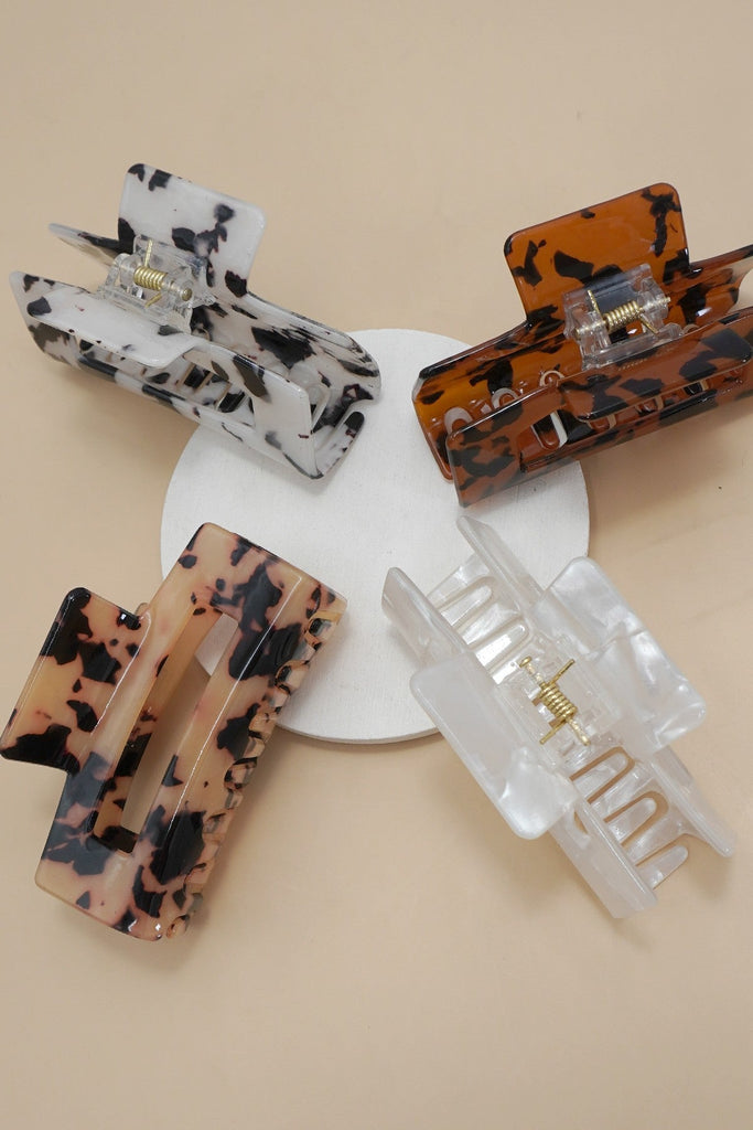 JUMBO ANIMAL TORT PRINT HAIR CLAW CLIPS | 40H1017