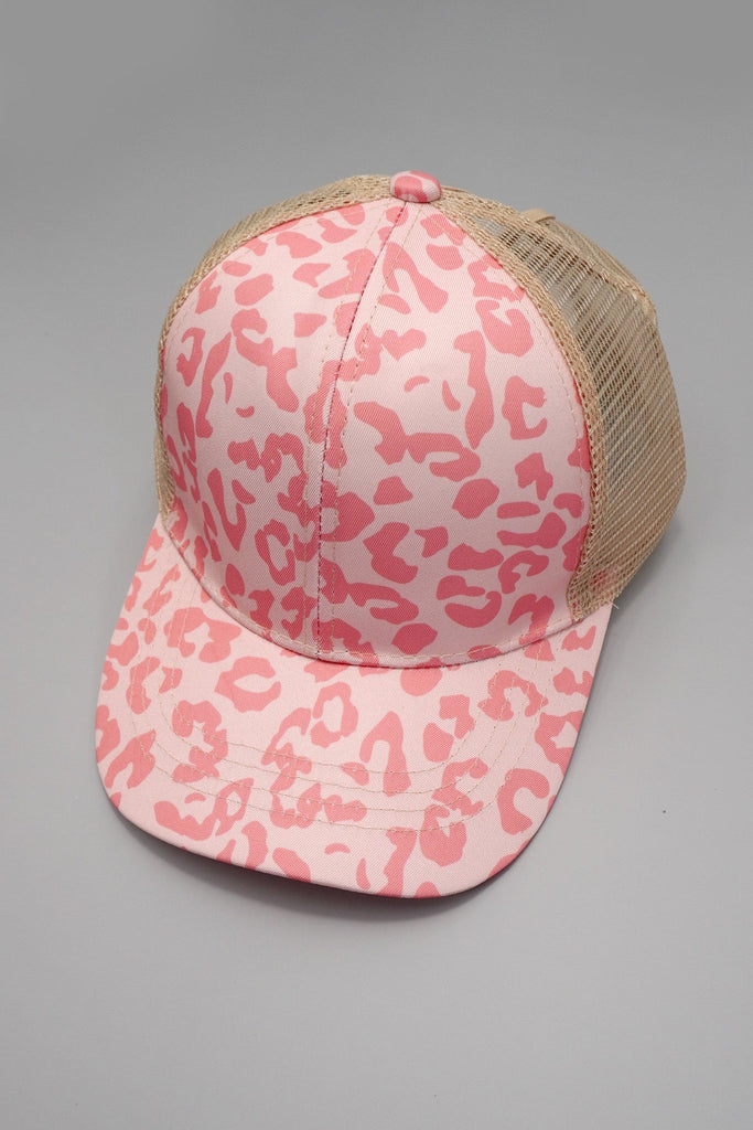 TRUCKER HAT LEOPARD ANIMAL FRONT MESH BACK CAP | 40HW745