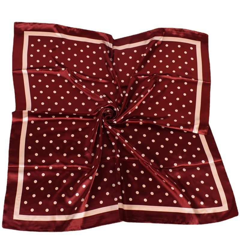 LARGE POLKA DOT PRINT BANDANA SCARF | 40SC694