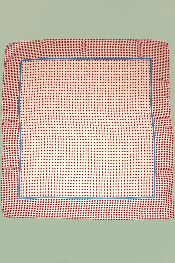 LARGE POLKA DOT PRINT BANDANA SCARF | 40SC696