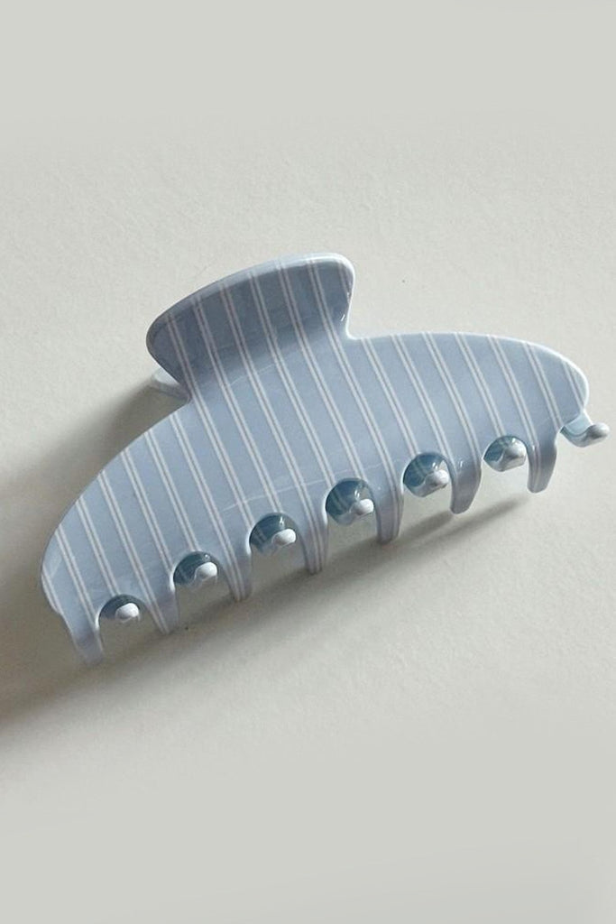 JUMBO STRIPE PLAID OVAL HAIR CLAW CLIPS | 40H1020