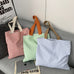 Large Organic colorful stripe Shoulder Tote Bag | 40P585