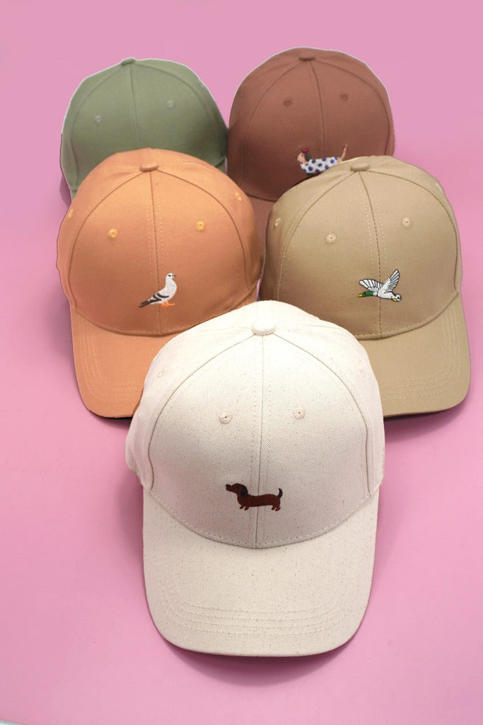 ANIMAL DOG BIRD EMBROIDERY CLASSIC CAP | 40HW746