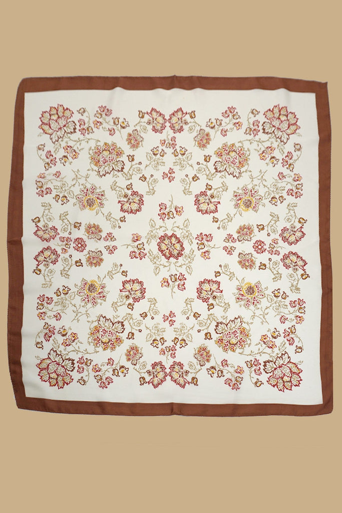 LARGE FLORAL PRINT BANDANA SCARF | 40SC699